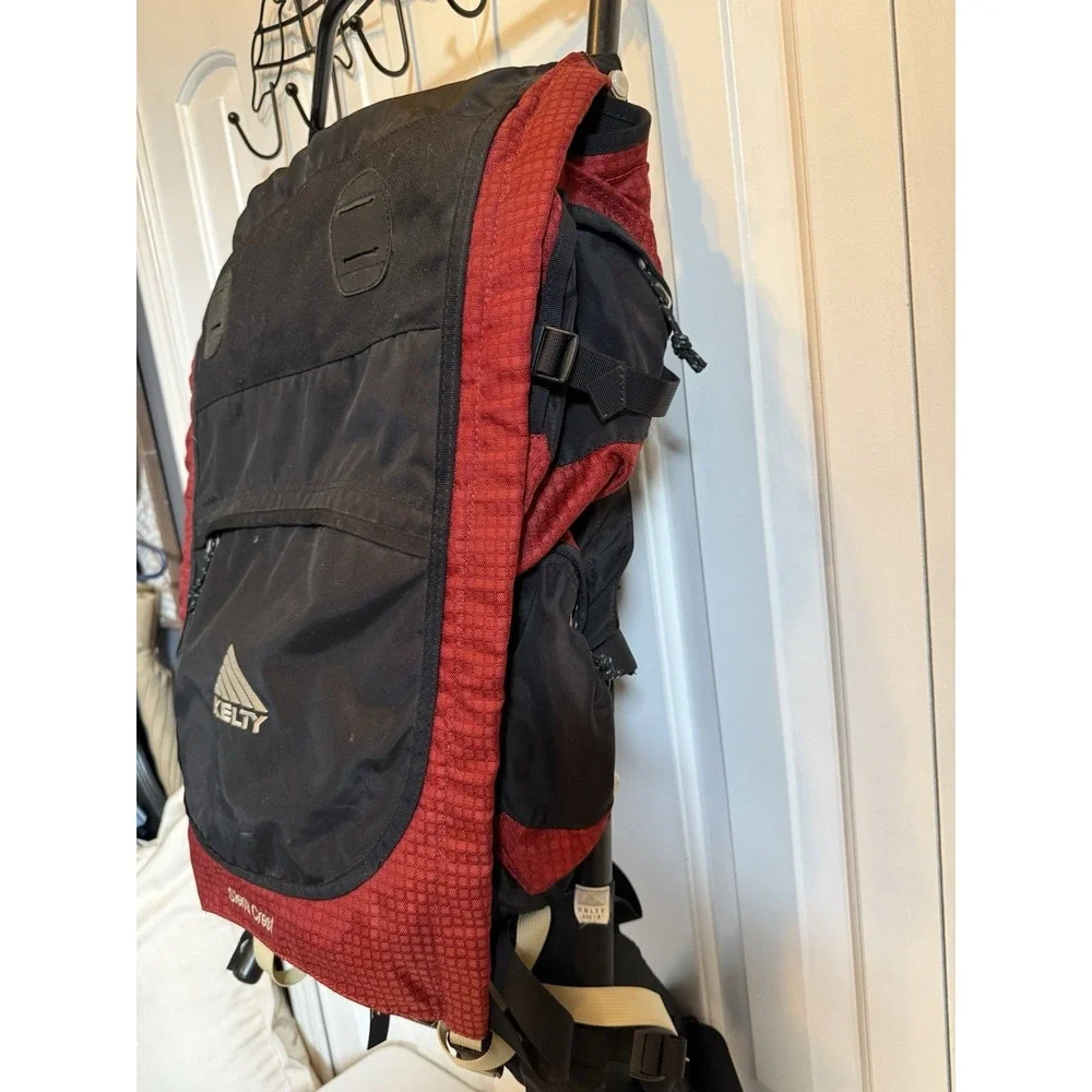 Vintage KELTY Large External Metal Frame Backpack  Sierra Crest Red Great Shape!